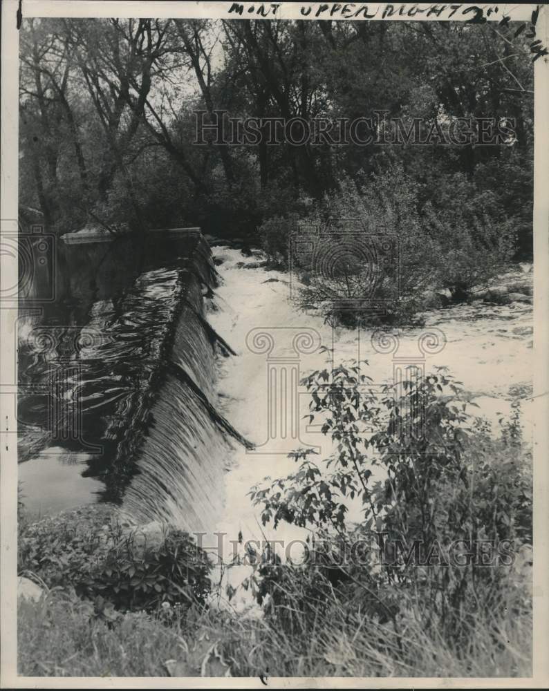 Press Photo Dam at Waterford, Wisconsin - mjc26250 - Historic Images