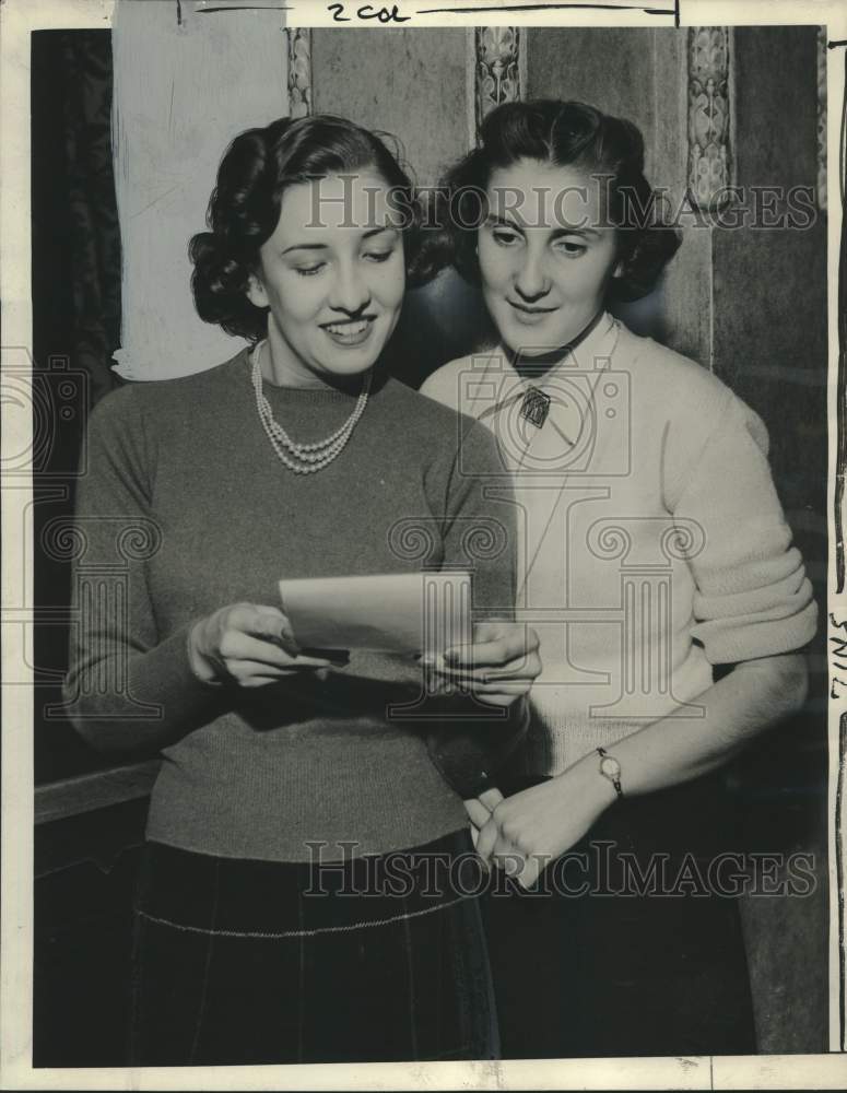 1938, Ruth Meisenheimer and Marilyn Curtis at University of Wisconsin - Historic Images