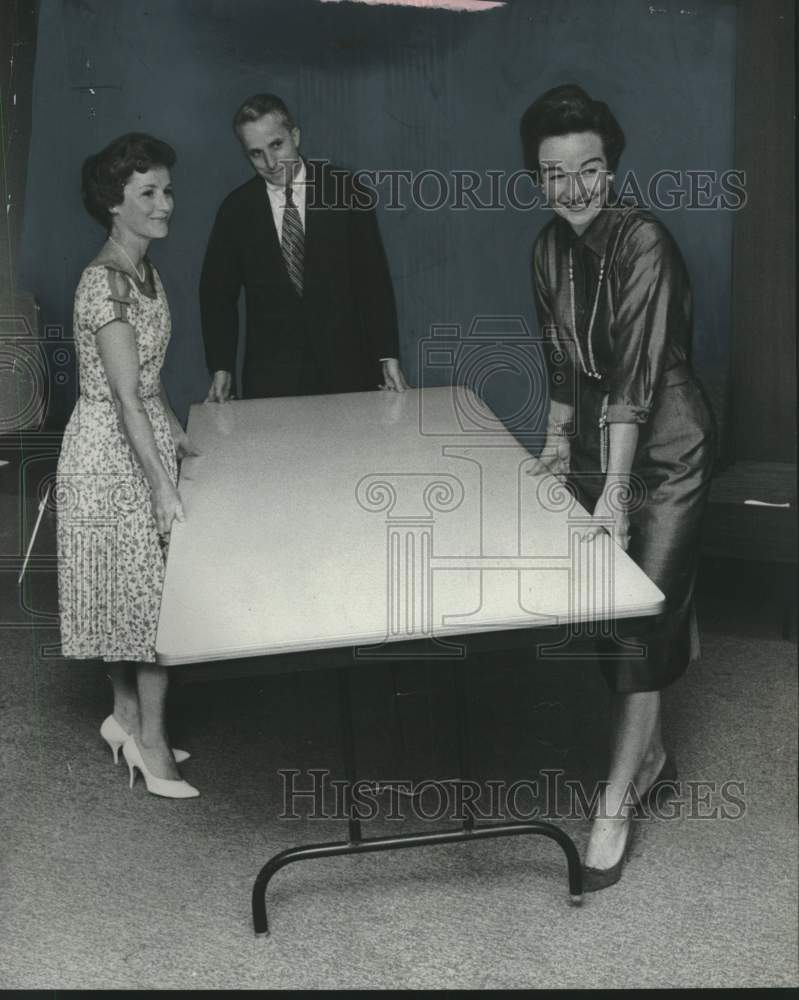 1960, Edward Dwight, Mrs. Sykes &amp; Mrs. T. Robert Massey, Wisconsin - Historic Images