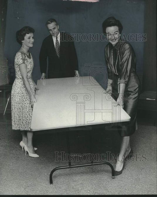 1960, Edward Dwight, Mrs. Sykes & Mrs. T. Robert Massey, Wisconsin - Historic Images