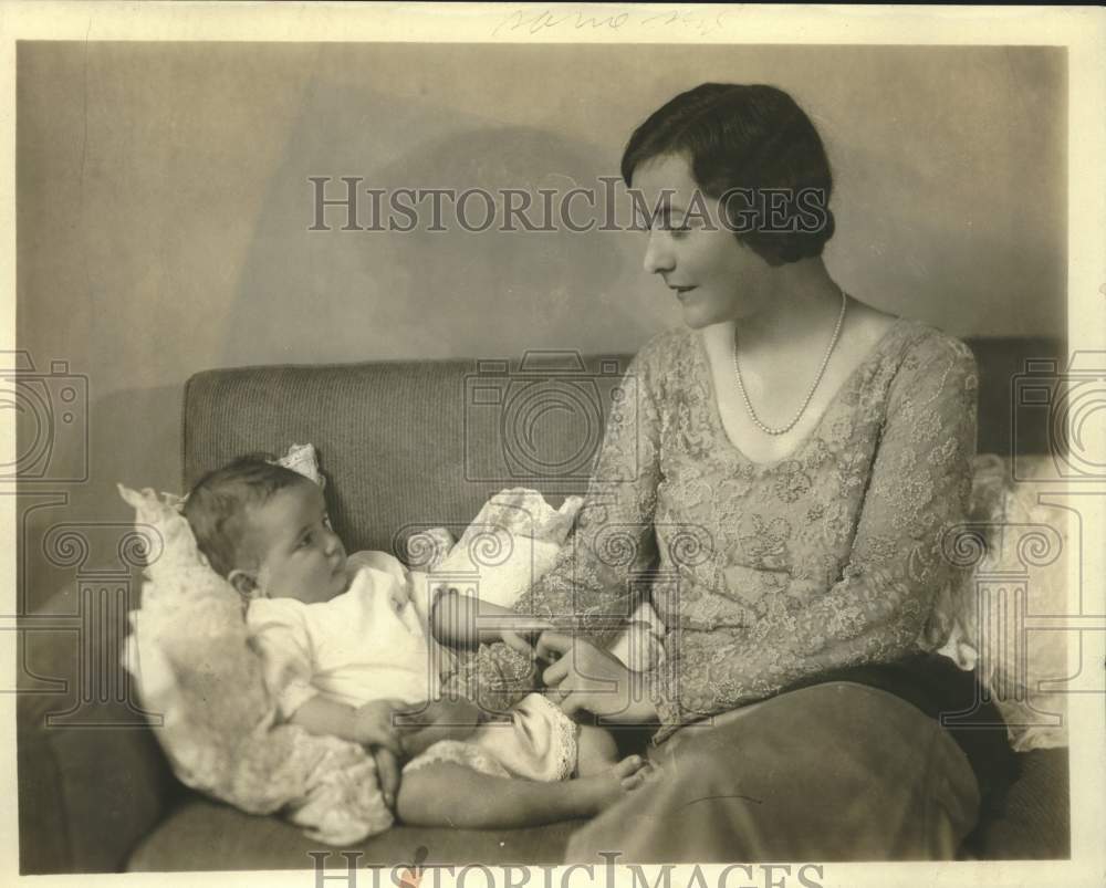 1931, Mrs. Harry Swigart and Edmund K. Swigart II - mjc26979 - Historic Images