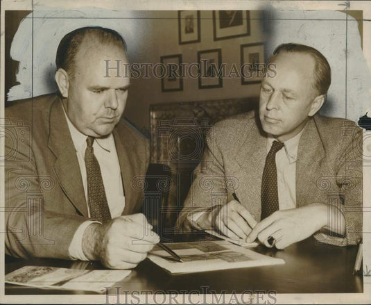 1947, J.C. Dykes and Everett Swingle on importance of remaking a farm - Historic Images