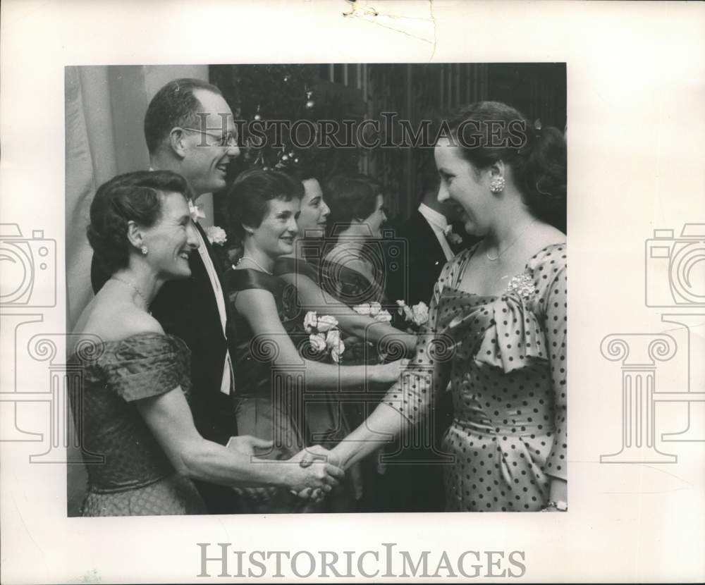 1957, Mrs. Fitzhugh Scott Jr. and Mrs. Allen Schumacher and others - Historic Images