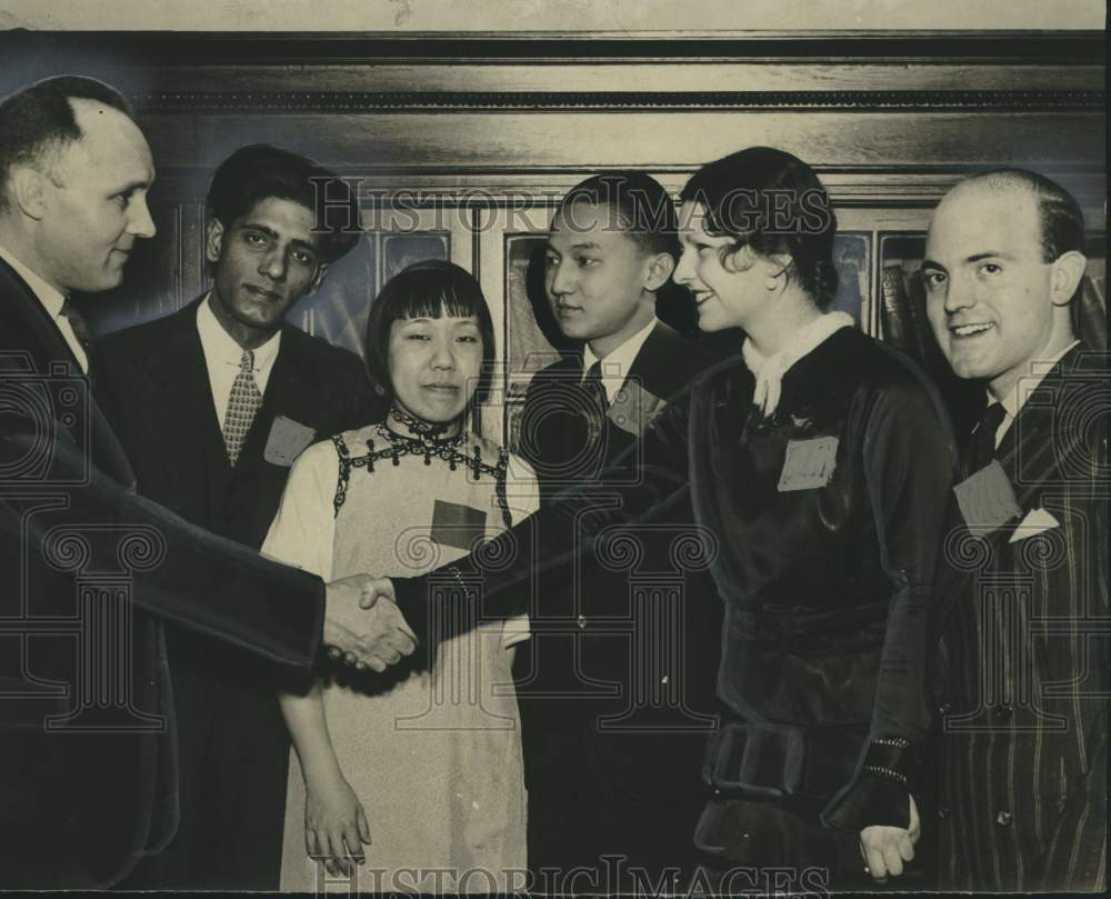1932, Jean Stotzer and others International Students Association - Historic Images