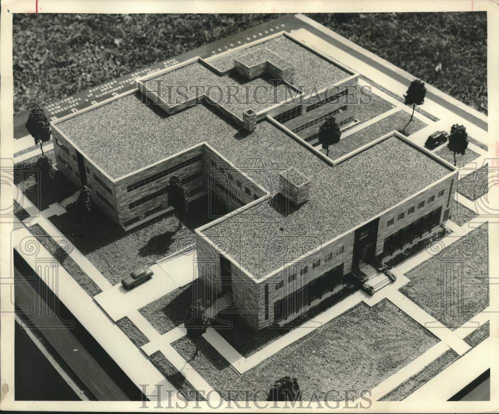 1957, Model of county-city building for Stevens Point - mjc27231 - Historic Images