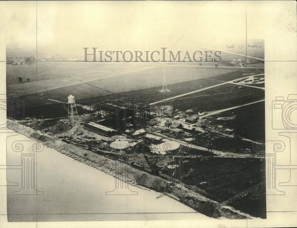 1931 Sheboygan-View of Big Steam Generating Station Being Built - Historic Images