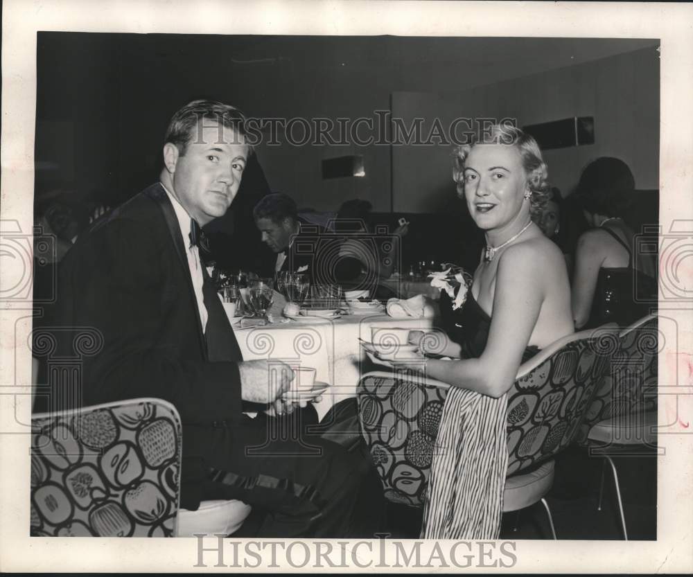 1951, Mr. and Mrs. Charles Scudder Winston at Junior League Ball - Historic Images