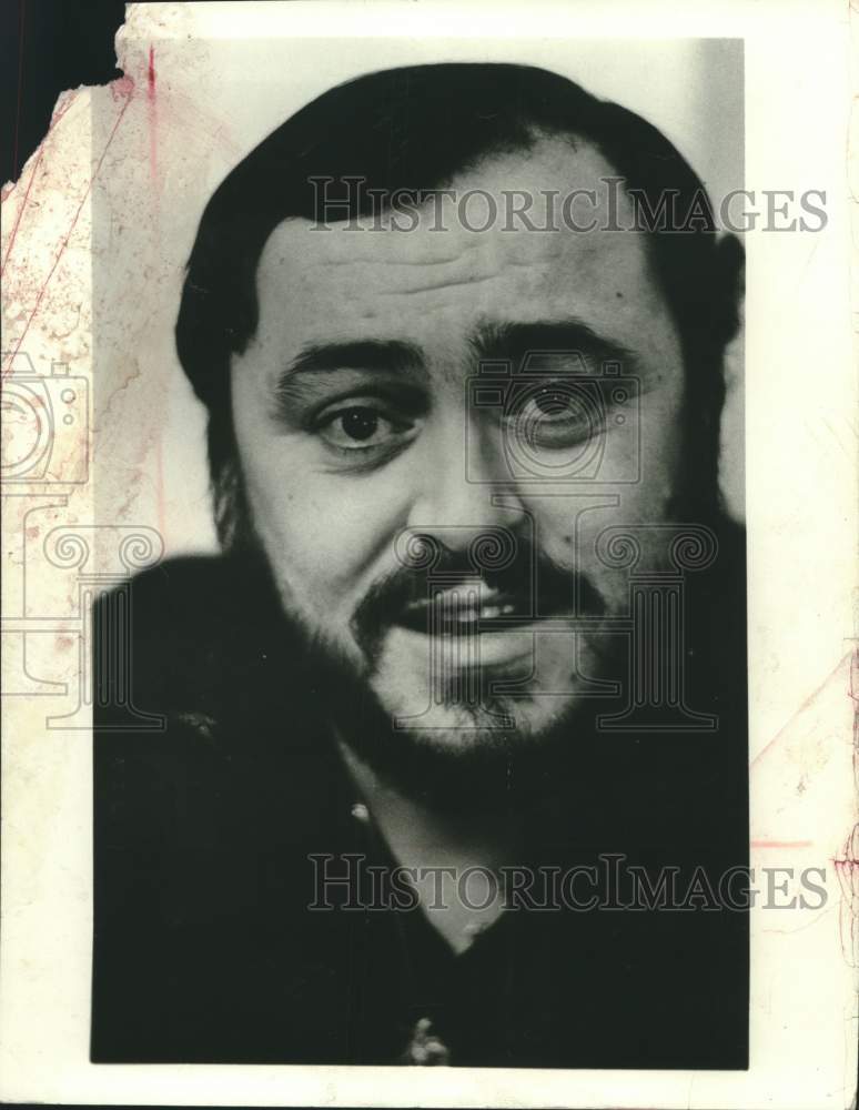 1978 Press Photo Tenor Luciano Pavarotti, comes to Performing Arts Center, Milw. - Historic Images