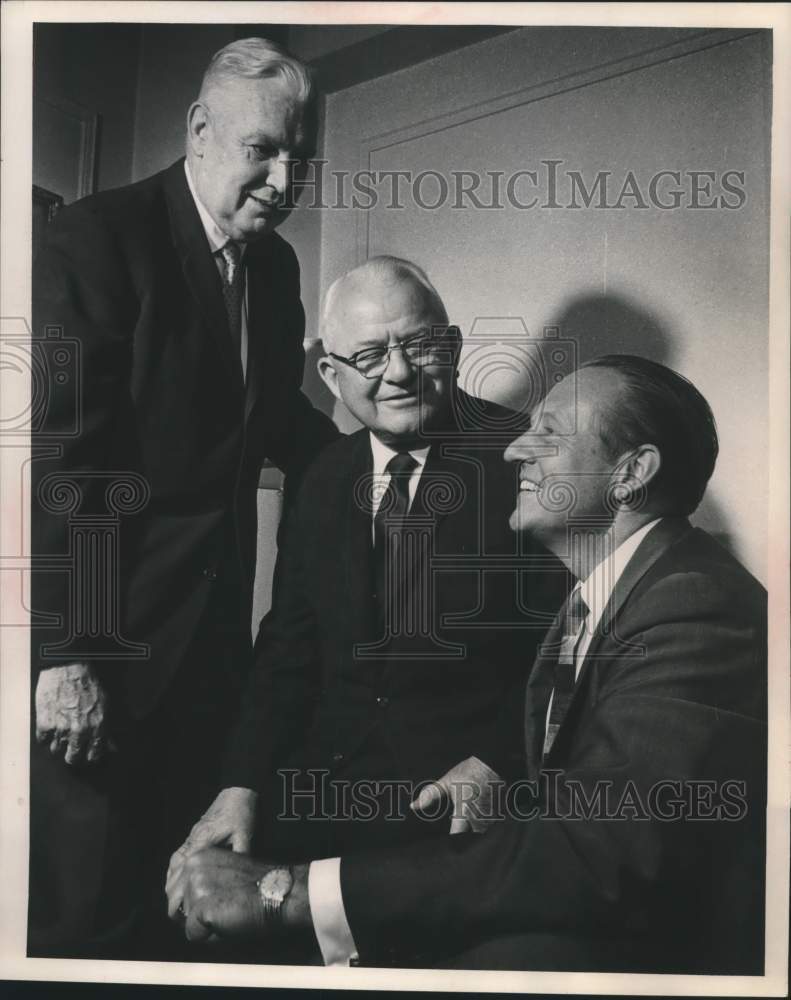 1963, W.H. Glenn, president of Royal Crown Cola Co., and others - Historic Images