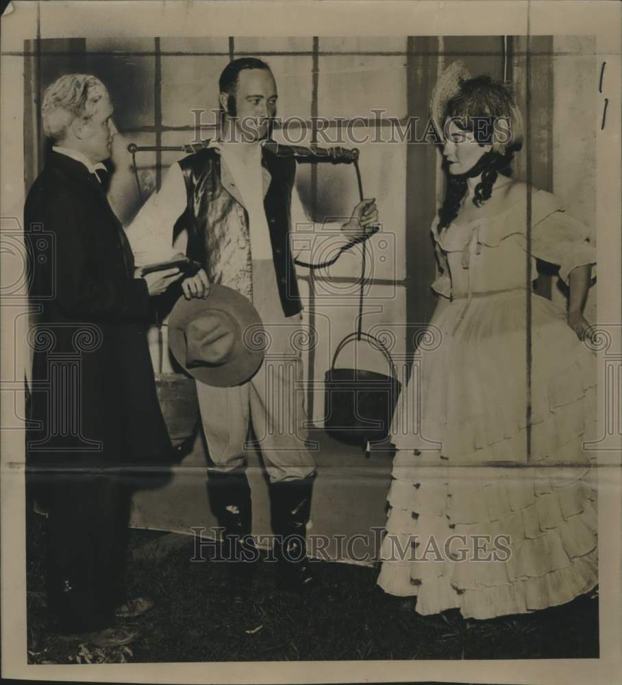 1935, Mr. &amp; Mrs. M.C. Hawtrey &amp; Reverend D.C. Morrison, Wauwatosa - Historic Images