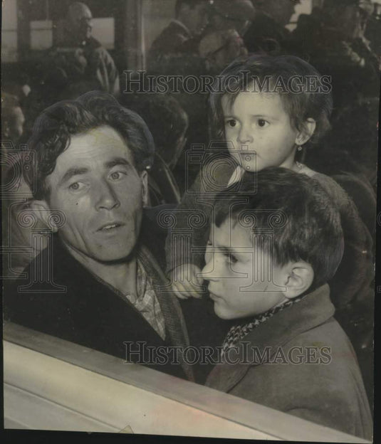 1956, Refugees arrived from Hungary at General Mitchell field - Historic Images