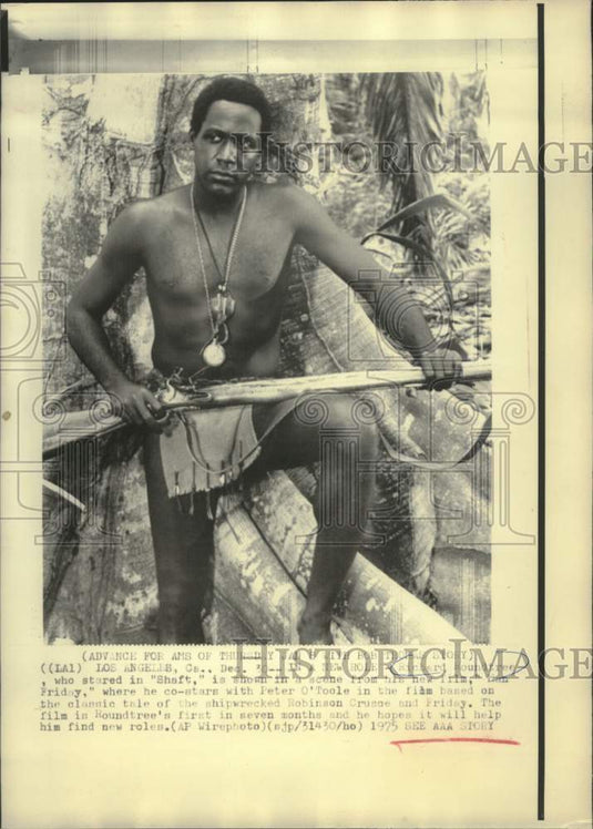 1975 Press Photo Richard Rountree in Film "Man Friday" - mjc27567 - Historic Images