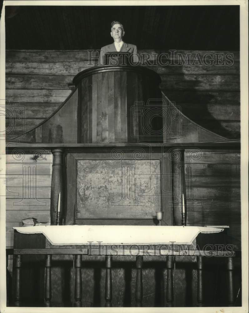 1954, Dr. T.F. Gullixson, seminary president, Racine - mjc27715 - Historic Images