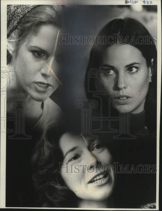 1978 Press Photo Actress Cristina Raines and others in "Loose Change" - Historic Images