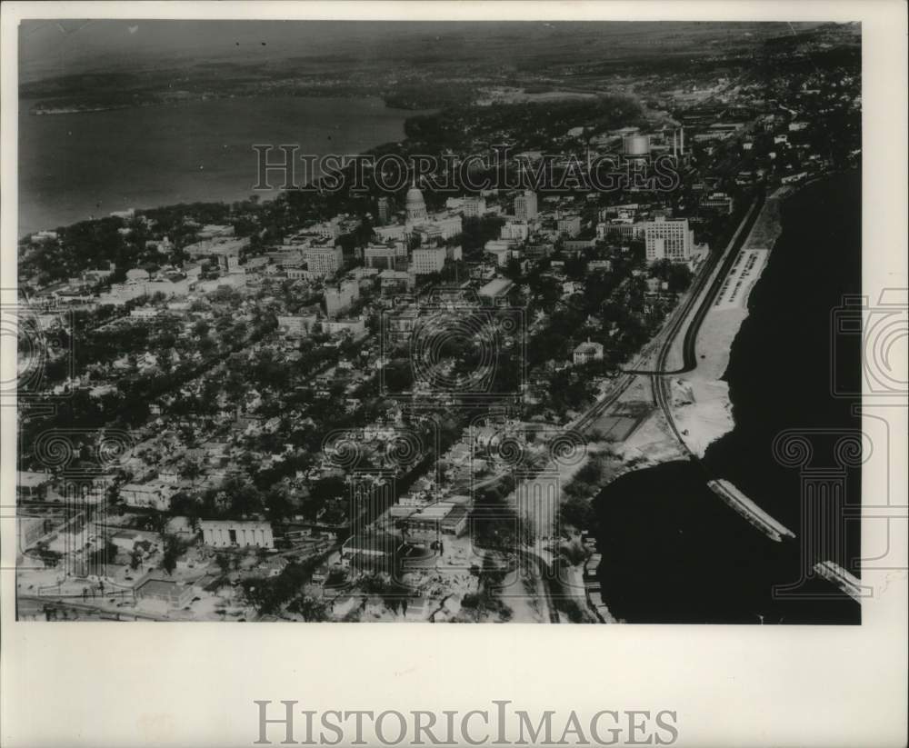 1952, Aerial view of Madison, Wisconsin - mjc28062 - Historic Images