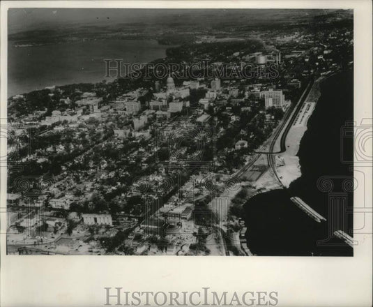 1952, Aerial view of Madison, Wisconsin - mjc28062 - Historic Images