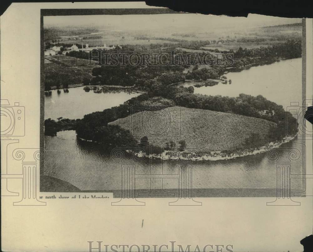 Press Photo Governor&#39;s Island on north shore of Lake Mendota, Madison, Wisconsin - Historic Images