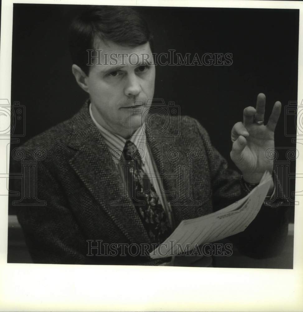 1994 Press Photo Kurt Luedke, Slinger High School, Wisconsin - mjc28078 - Historic Images