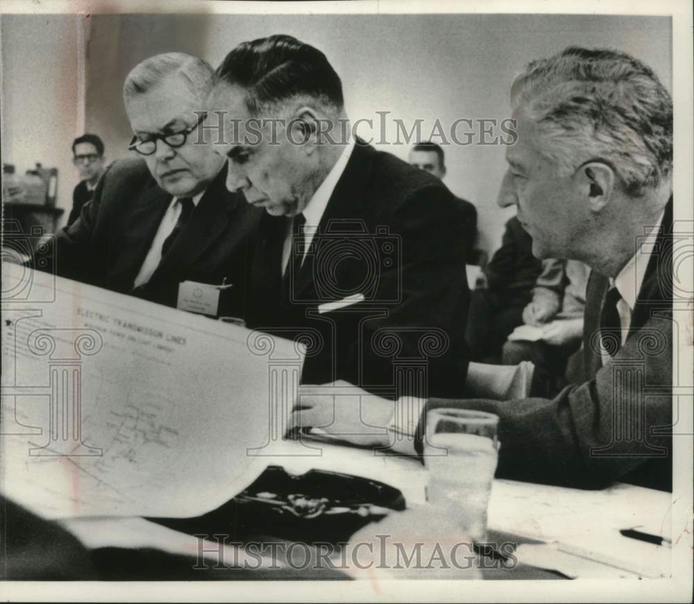 1966, Gerald Tape and others plan for atomic accelerator in Madison - Historic Images
