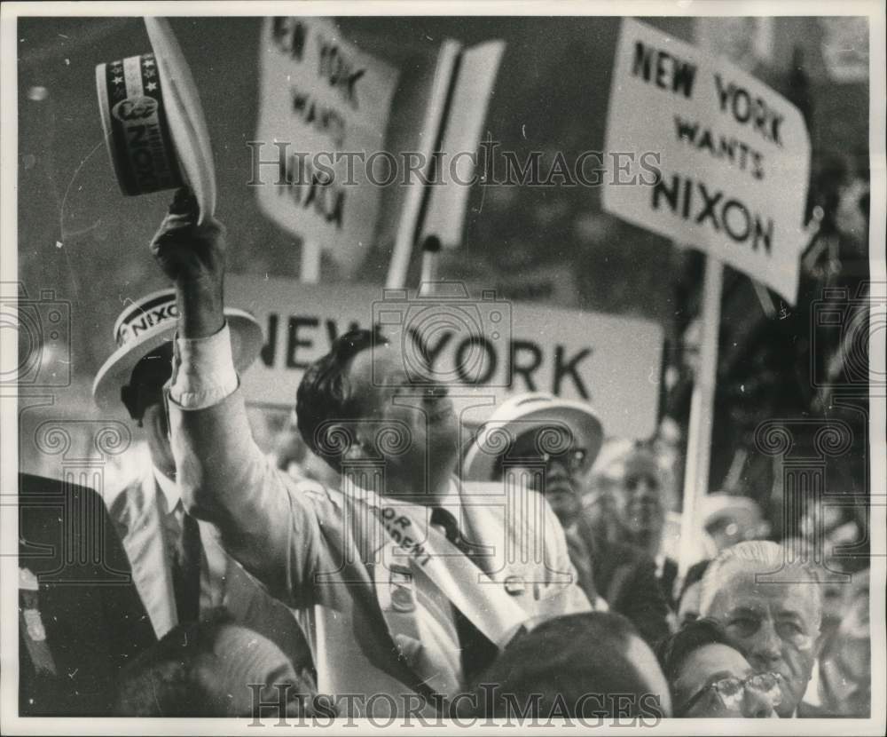 1960, Governor Nelson A Rockefeller at Republican Convention, Chicago - Historic Images