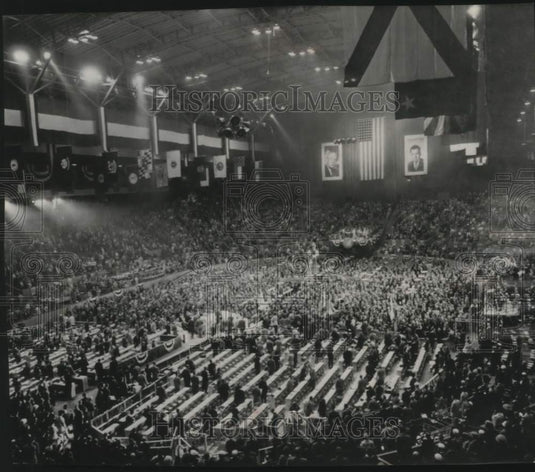 1956 Press Photo Opening session of Republican National Convention, California-Historic Images