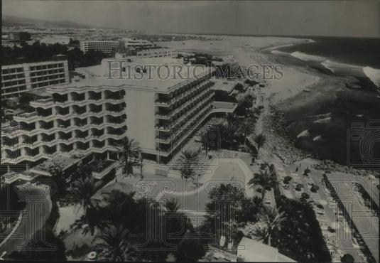 1988 Press Photo Hotel Faro in Maspalomas on Gran Canaria, Canary Islands - Historic Images