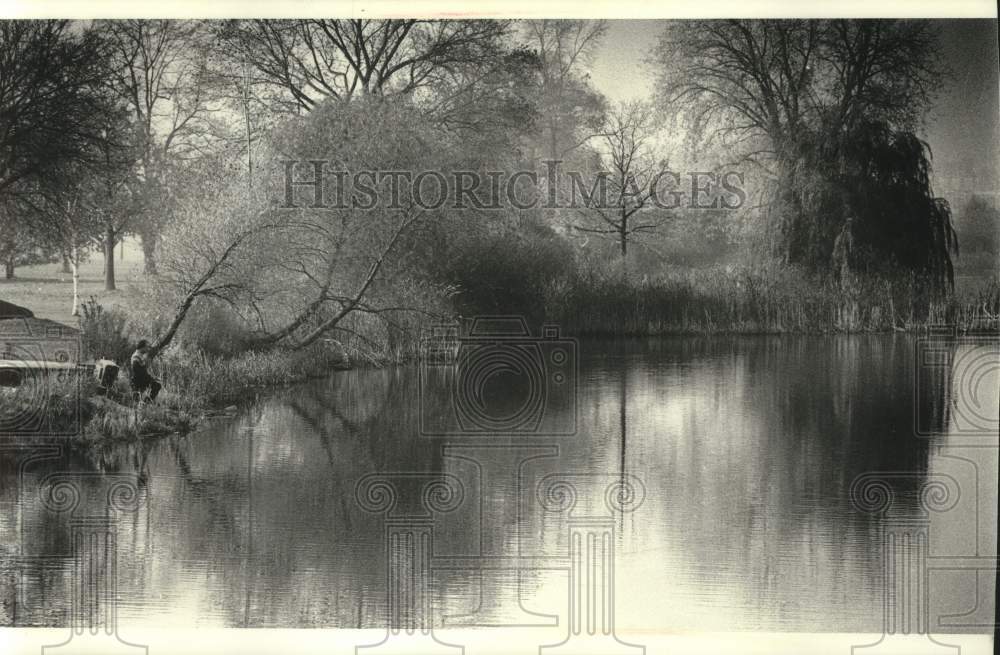 1989 Press Photo The lagoon at Juneau Park - mjc28665 - Historic Images