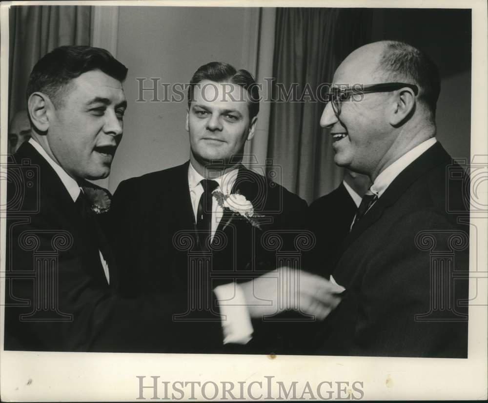 1963, Mayor Henry Maier, Judge W.M. Moser &amp; Joseph Deglman - Historic Images