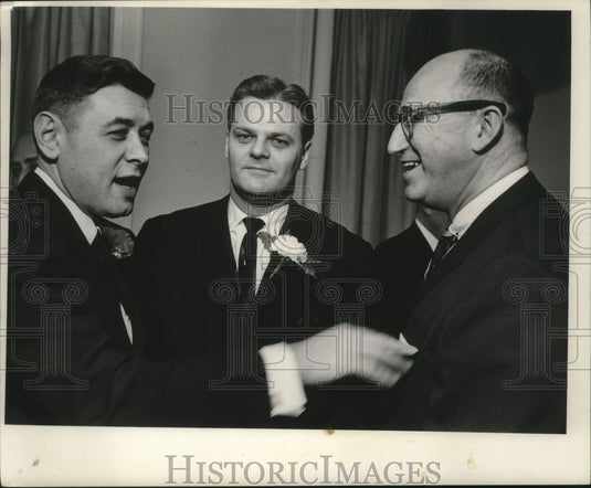 1963, Mayor Henry Maier, Judge W.M. Moser & Joseph Deglman - Historic Images
