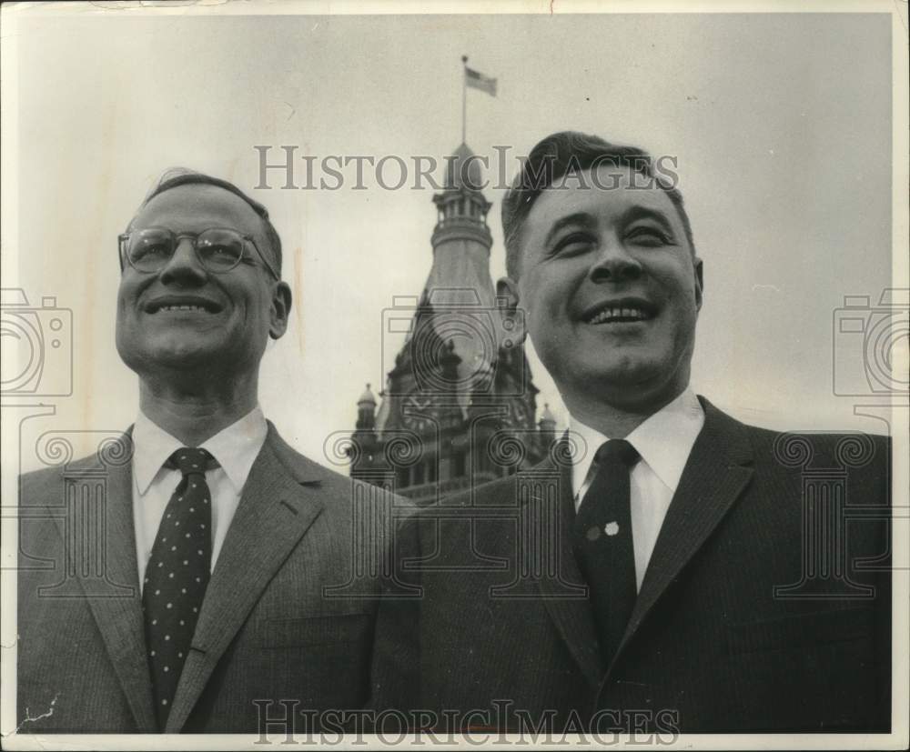 1960, Henry Maier and Henry Reuss run for Milwaukee Mayor - mjc28718 - Historic Images