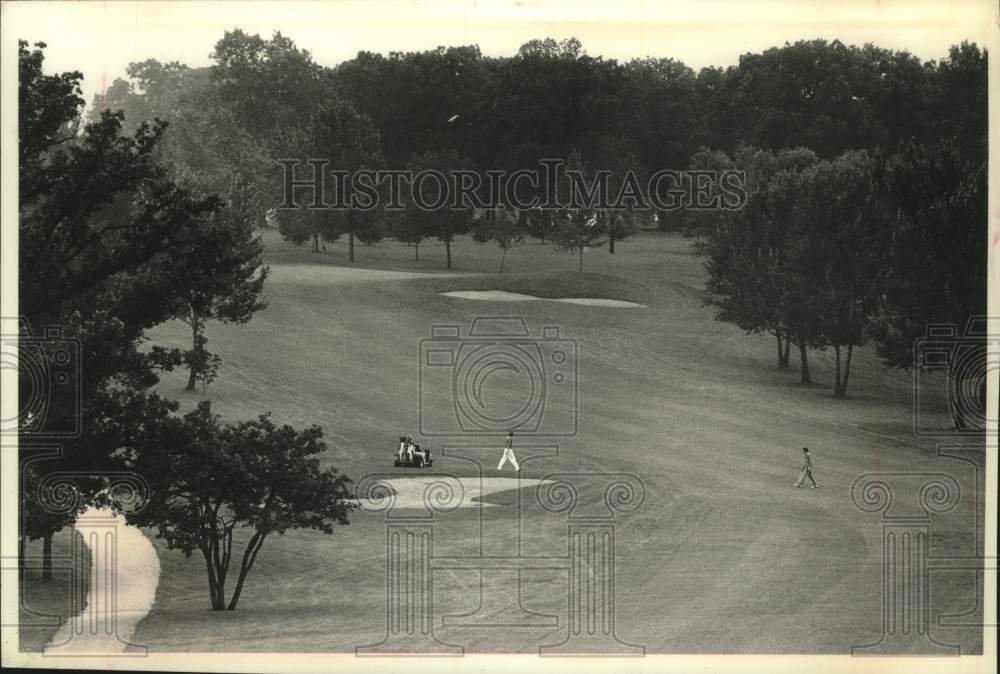 1989 Press Photo 10th Fairway at Tuckaway&#39;s Golf Course, Wisconsin - mjc28865 - Historic Images