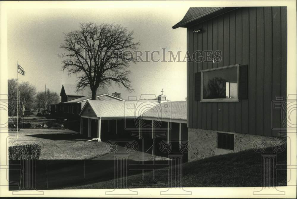 1991 Press Photo Jackson Town Hall complex Wisconsin - mjc28987 - Historic Images