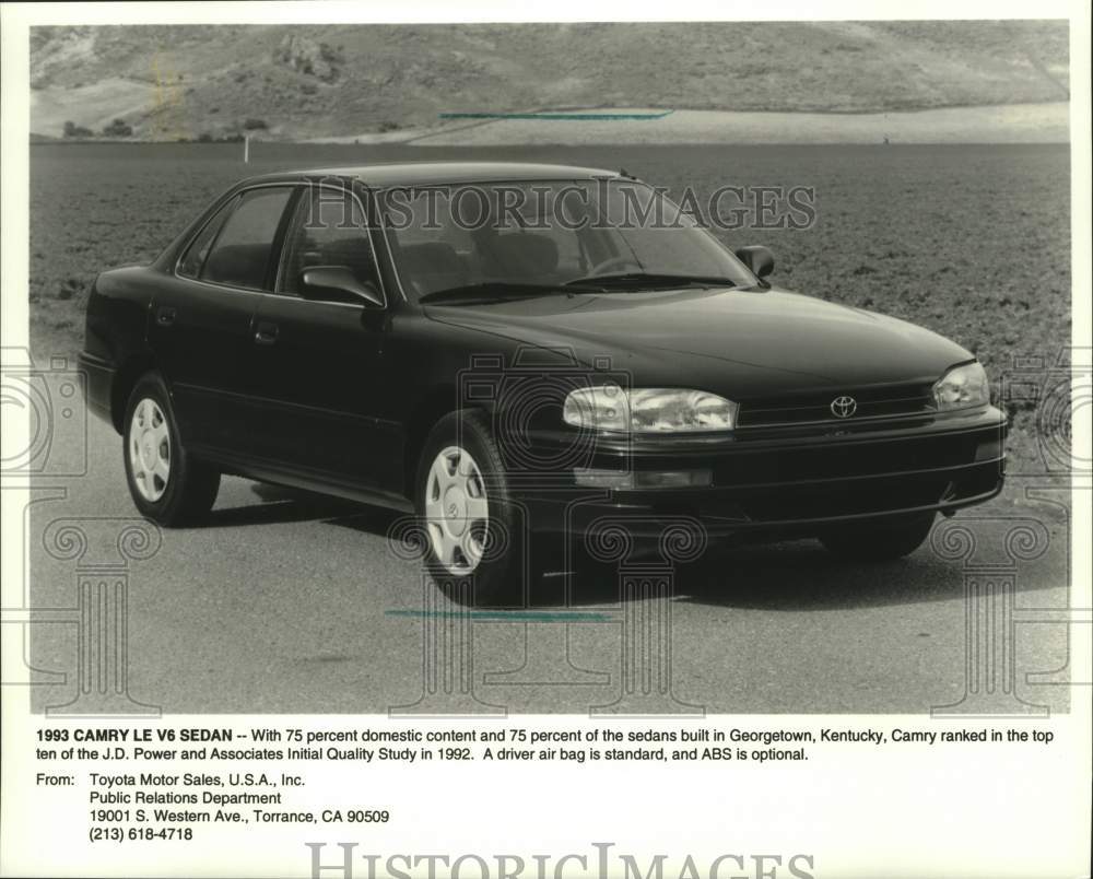 1993 Press Photo Toyota Camry V6 Sedan - mjc29081 - Historic Images