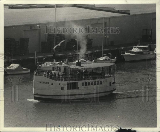 1978 Press Photo Iroquois Excursion Boat, Milwaukee Harbor - mjc29187 - Historic Images