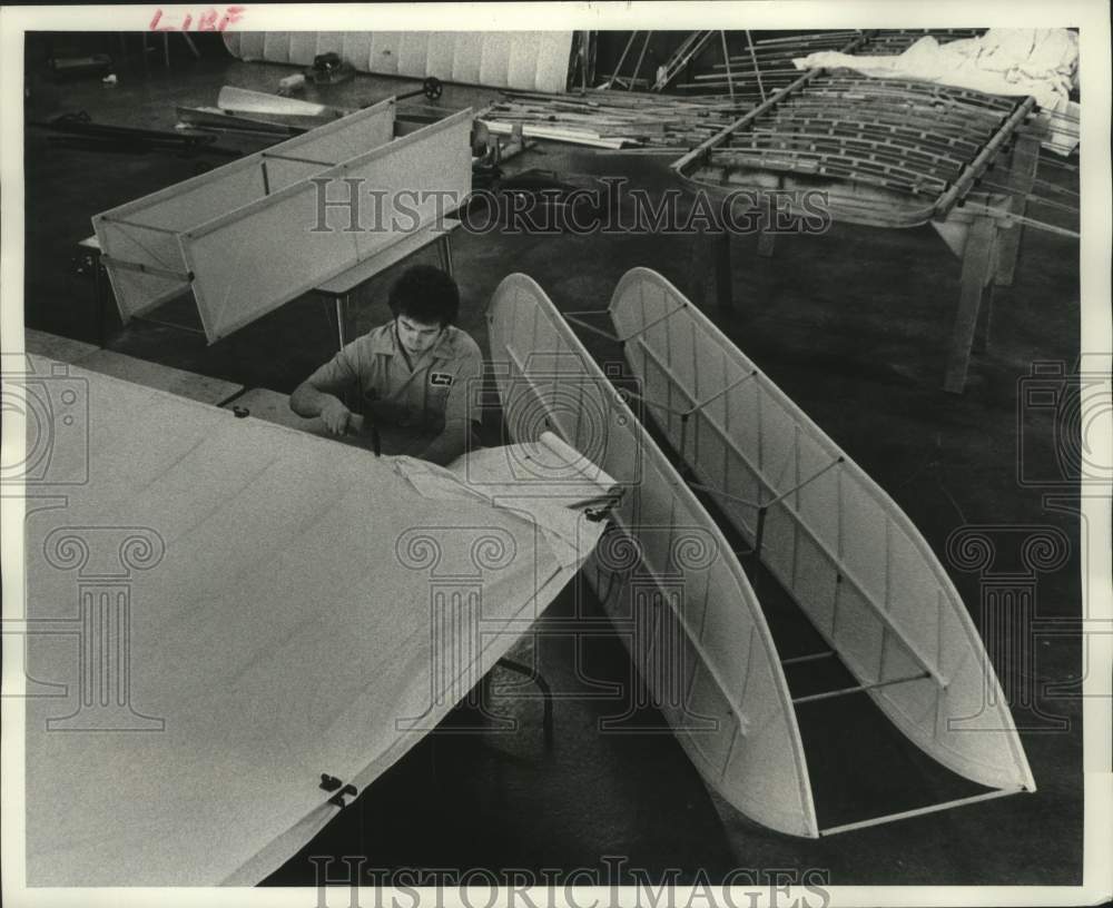 1978 Press Photo Daryl Lenz and Wright Flyer Experimental Aircraft Association - Historic Images