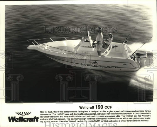 1995 Press Photo Wellcraft 190 CCF fishing boat - mjc29297 - Historic Images