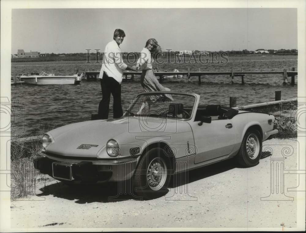 1979 Press Photo British made Triumph Spitfire convertible automobile - Historic Images