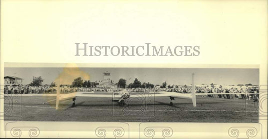 1987 Press Photo The Voyager on exhibit at the EAA Fly-in, Wisconsin - mjc29557 - Historic Images