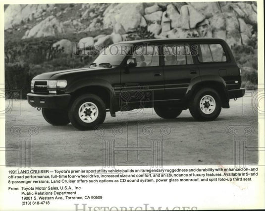 1991 Press Photo Toyota's Land Cruiser - mjc29600 - Historic Images