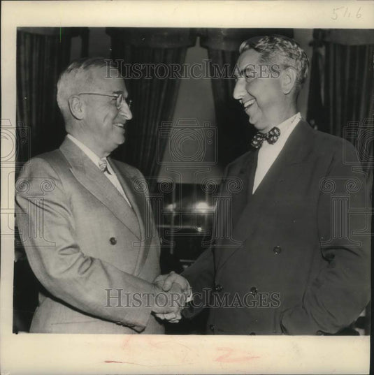 1949, President Truman & Tom Clark, Supreme Court Associate Justice - Historic Images