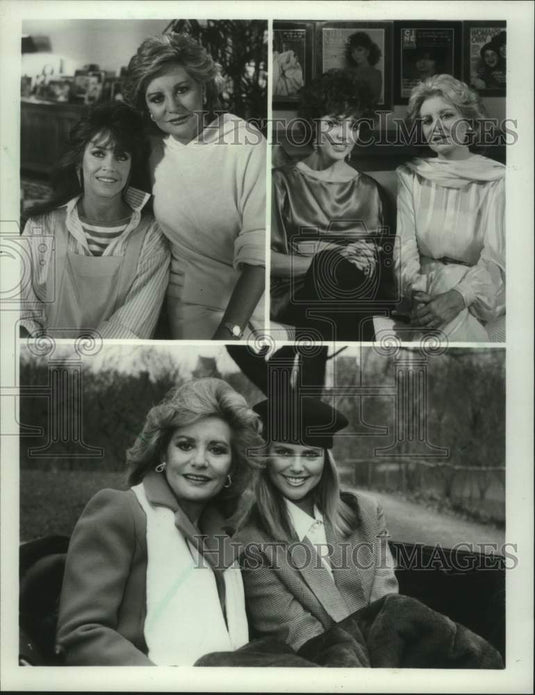 Press Photo Barbara Walters interviews Jane Fonda, Joan Collins & others - Historic Images