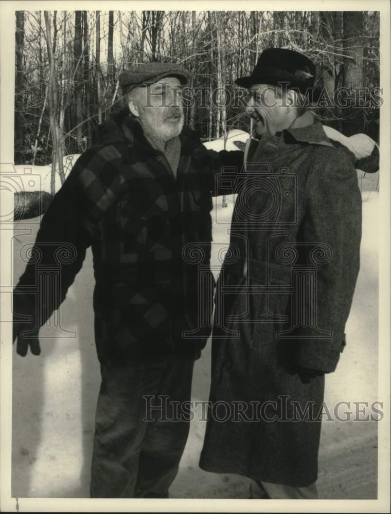 1988 Press Photo Ed Flanders &amp; William Daniels on &quot;St. Elsewhere&quot; - mjc29681 - Historic Images