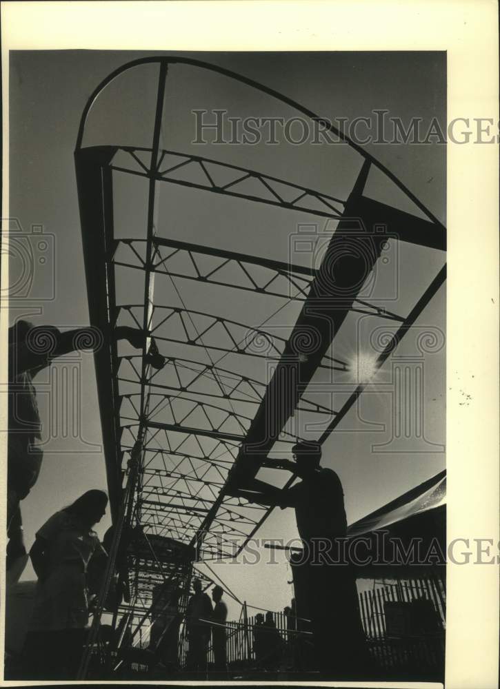 1986 Press Photo J-3 Kitten plane at Experimental Aircraft Association Fly-In - Historic Images