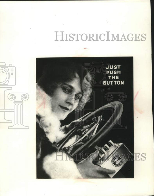 1977 Press Photo 1916 advertisement for Cutler-Hammer electric gear shift - Historic Images