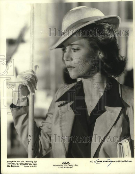 1977 Press Photo Jane Fonda stars as Lillian Hellman in "Julia". - mjc29713 - Historic Images