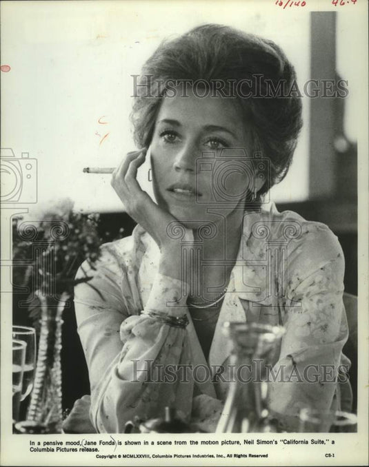 1978 Press Photo Actress Jane Fonda in "California Suite" - mjc29718 - Historic Images
