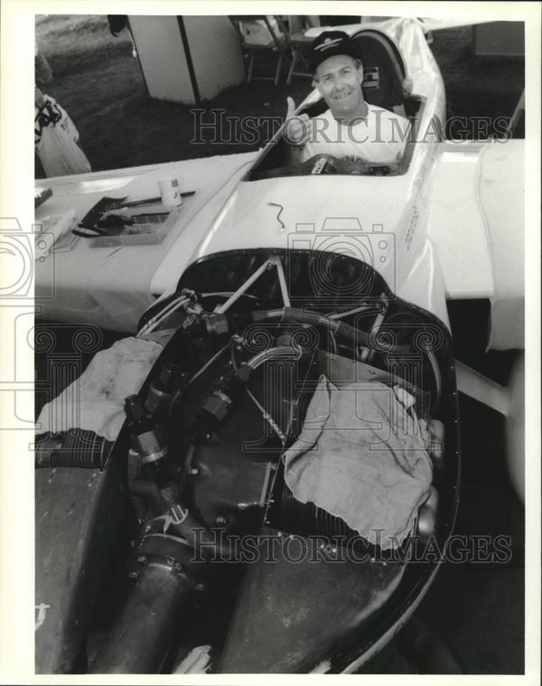 Jon Sharp 1993 Jon Sharp in his Formula One plane, Nemesis - Historic Images