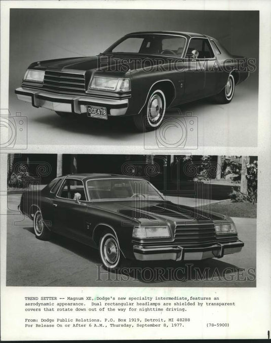 1977 Press Photo Dodge Magnum XE - mjc29853 - Historic Images
