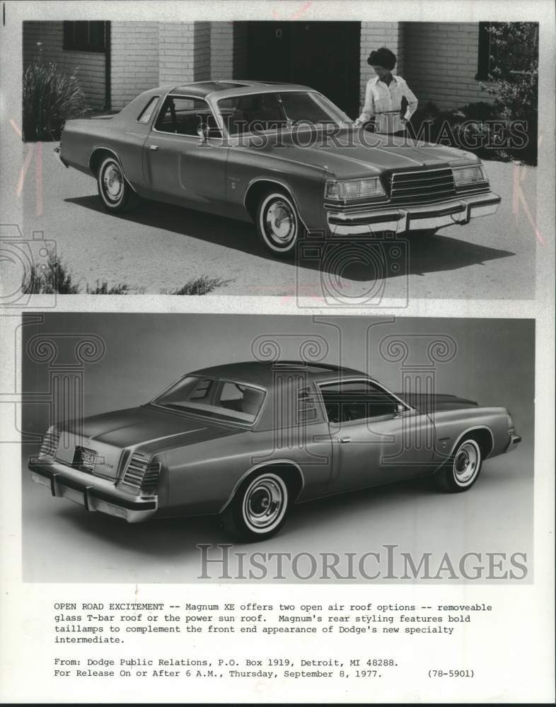 1977 Press Photo 1978 Dodge Magnum XE - mjc29854 - Historic Images