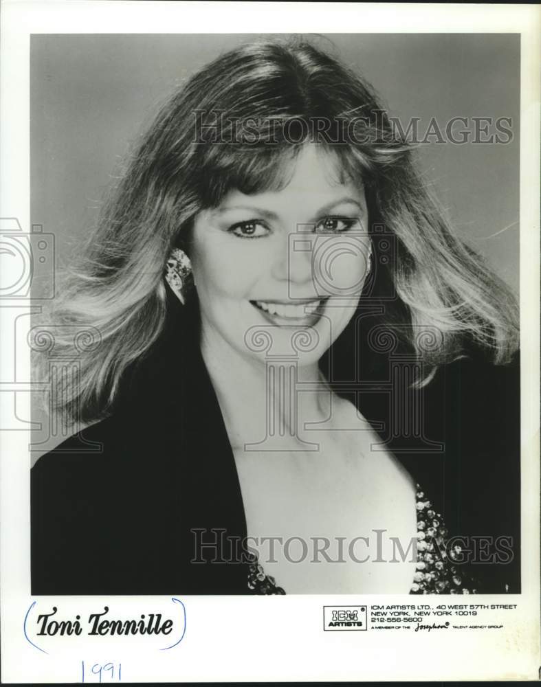 1991 Press Photo Singer Toni Tennille - mjc29874 - Historic Images